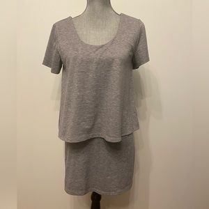 Winking 2-in-1 Grey TShirt Dress